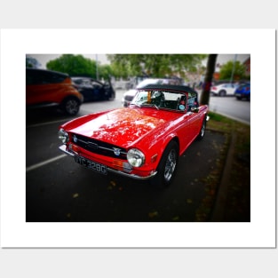 Triumph TR6 Sportscar. Vintage British musclecar Posters and Art